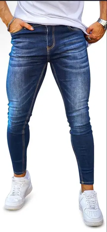 [ 3개 세트 ] 스키니 남성용 스트레치 청바지 데님
