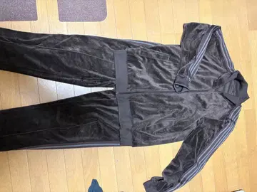 벨로아 트랙 자켓 워크맨 셋업 브라운