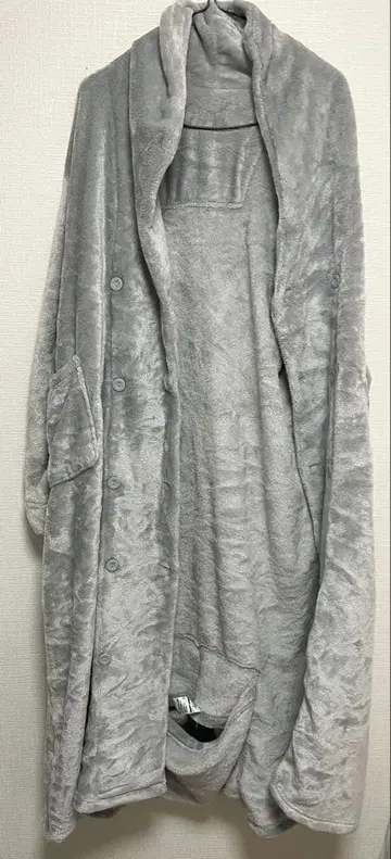 [니토리] 입는 담요 롱 그레이 NWWSP