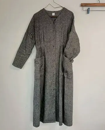 카구레 sigalm 린넨울 원피스 블랙