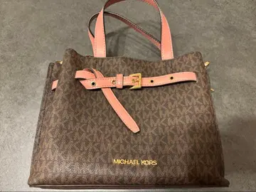 MICHAEL KORS 숄더백 브라운/핑크