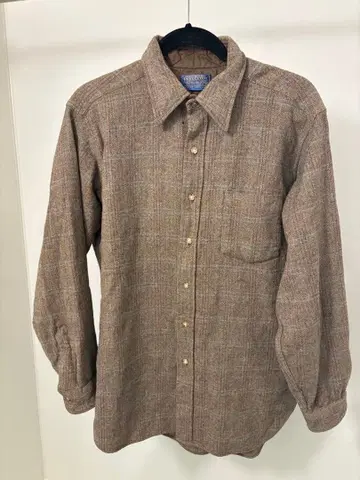 70s PENDELTON 셔츠 (브라운 베이스)