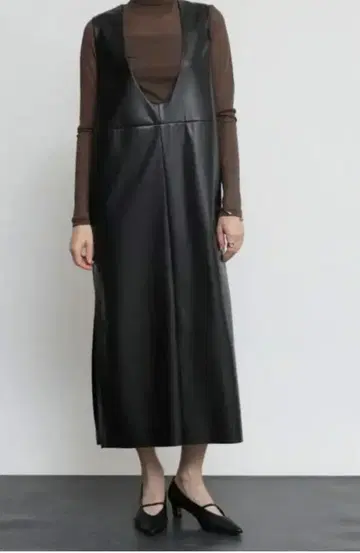 야마다야 Aga 블랙 점퍼 스커트