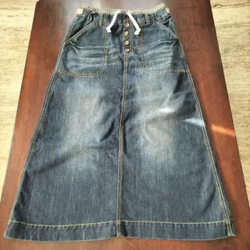 KRIFF MAYER 데님 롱 스커트