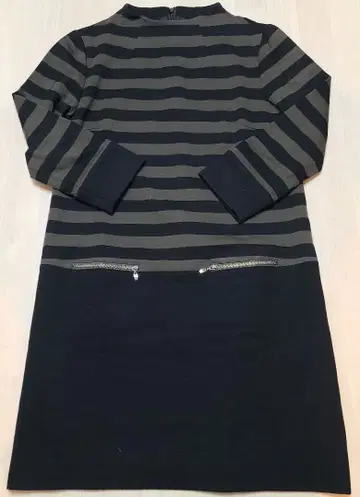 UNTITLED 스트라이프 긴팔 원피스