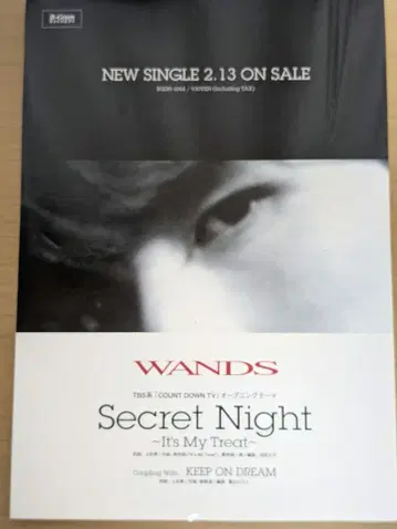 초레어 초레어 WANDS Secret Night 스탠드형 포스터