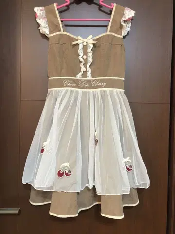 LIZ LISA 체리 원피스 초코 택 포함 미사용 새상품