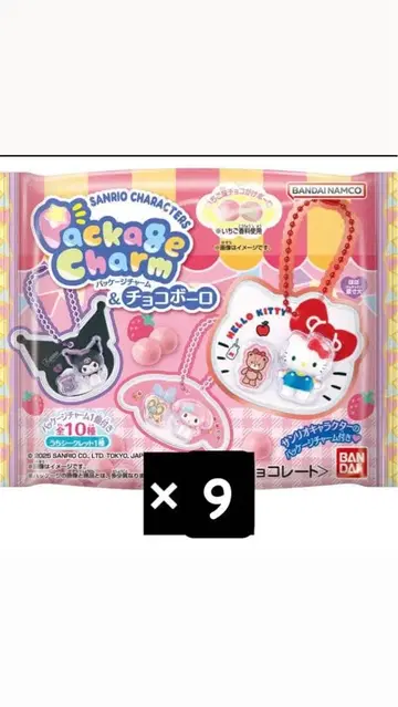 산리오 캐릭터즈 패키지 참 9개입