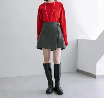 mystic 기모 랩 미니스커트 바지 그레이 사이즈 2