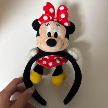 미니 마우스 머리띠 봉제 인형