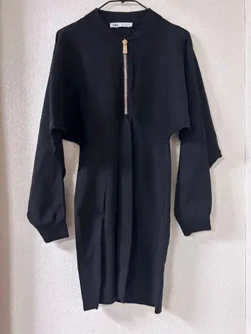 자라 지퍼 니트 원피스