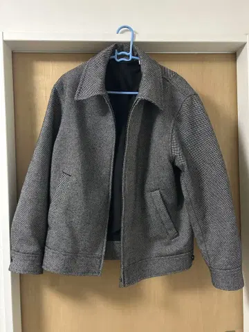 GU 코지 멜톤 집업 블루종