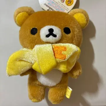 리락쿠마 볼 체인 달린 리본 스크런치 스트랩