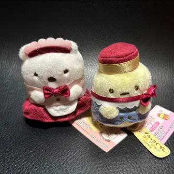 새상품 스미코구라시 테노리 봉제 인형 시로쿠마 & 타피오카