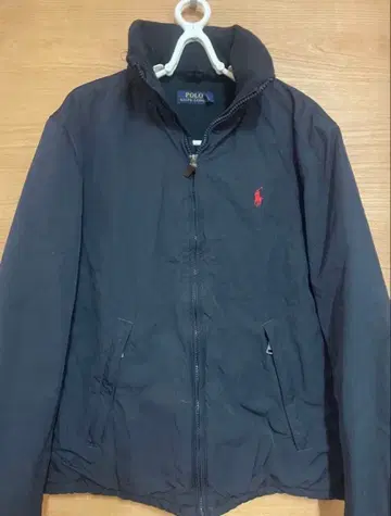 POLO 후드 부착 네이비 자켓