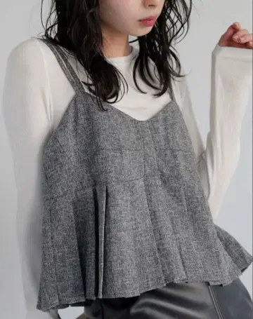 플리츠 디자인 뷔스티에 Lian