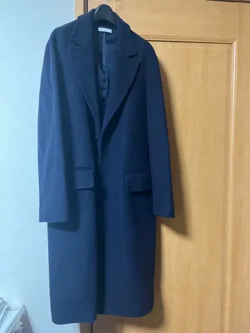 네이비 체스터 코트 S 사이즈