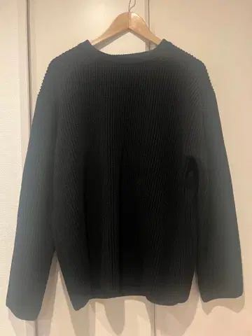 BATONER 리브 니트 스웨터 사이즈 3 블랙