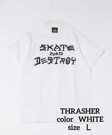 THRASHER 스케이트 앤 디스트로이 로고 T셔츠