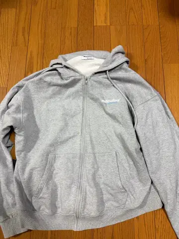 mellowlowlow 그레이 집업 후드티