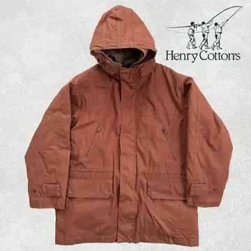 Henry Cotton's 브라운 후디드 코트 50