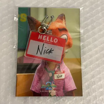 주토피아2 영화 입장객 특전 한국 한정판 6주차 키링