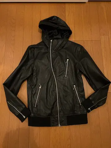 00s 일본 레이블 닌자 가죽 재킷