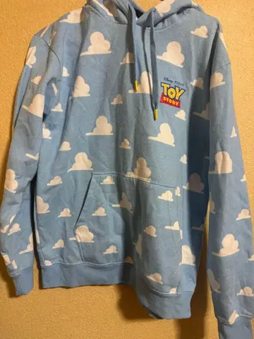 토이 스토리 구름 패턴 버즈 후드티