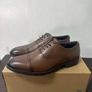 텍시 럭스 비즈니스 슈즈 천연 가죽 TU-7774 BROWN