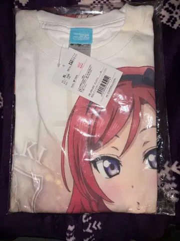 러브 라이브! 니시키노 마키 풀 그래픽 T셔츠 파티 드레스 2024 XL