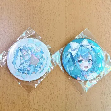 라쿠텐 컬렉션 하츠네 미쿠 16th Birthday 캔뱃지 글리터