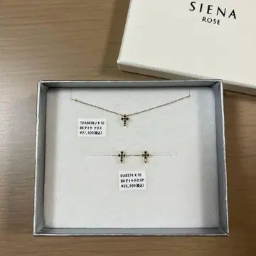 [새상품] 시에나 로제 목걸이 귀걸이 10k