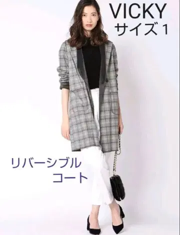 VICKY 비키 리버서블 코트