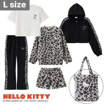 시마무라 해피 백 헬로키티 레오파드 무늬 6점 세트 L 사이즈