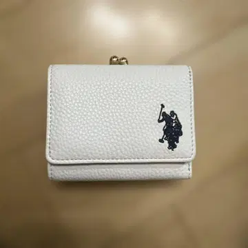 U.S. POLO ASSN. 화이트 3단 폴더형 지갑