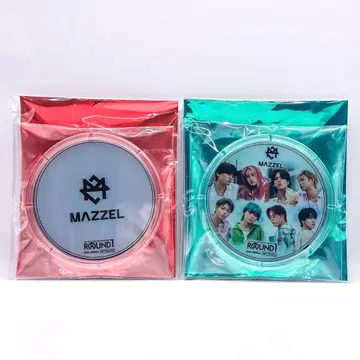 MAZZEL ROUND1 콜라보 코스터 전원, 로고