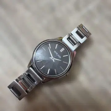 MICHEL KLEIN 남성용 쿼츠 손목시계 작동품 상태 좋음
