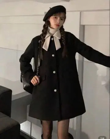 SHEIN 대비 컬러 자켓 코트