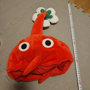 피크민 코스프레 모자 빨간 피크민