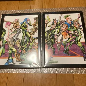 죠죠의 기묘한 모험 액자 포함 포스터 5부 호위팀 암살팀 2장 세트