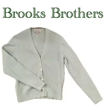 브룩스브라더스 가디건 민트 그린 그린 코튼 스카이블루