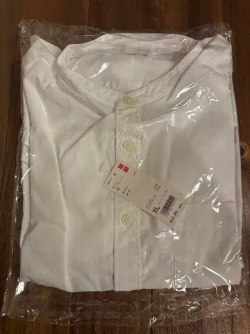 UNIQLO 100% 면 화이트 셔츠 XL 새상품