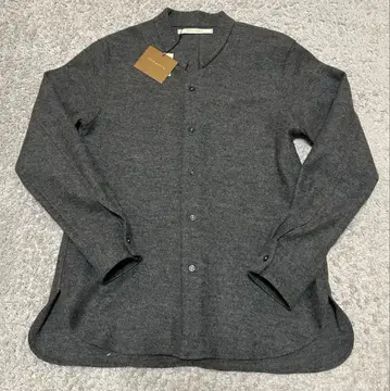 미사용 새상품 Honor gathering 스탠드 카라 울 셔츠