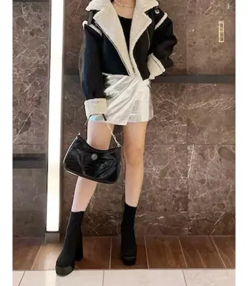 EVRIS 숏 보아 블루종