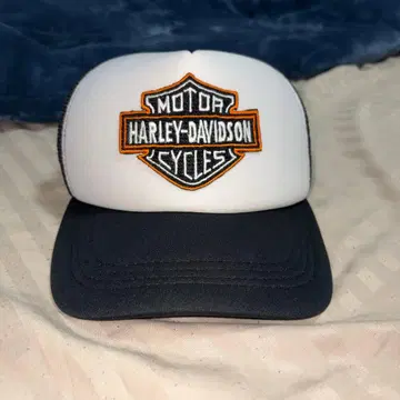 Harley-Davidson 자수 캡 화이트/블랙