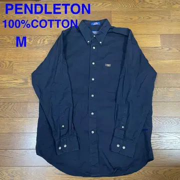 PENDLETON 펜들턴 네이비 무지 빈티지 셔츠 남성용 M