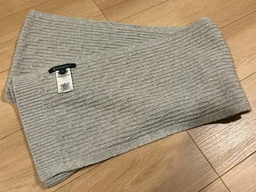 세일 중 미사용 브룩스브라더스 메리노울 혼방 머플러 라이트 그레이