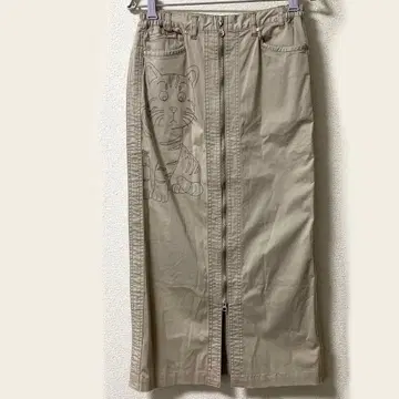 kunio collection 사토 쿠니오 고양이 자수 롱 스커트