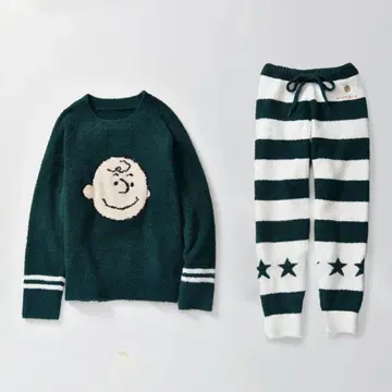 젤라또피케 SNOOPY 자카드 풀오버 & 자카드 롱 팬츠