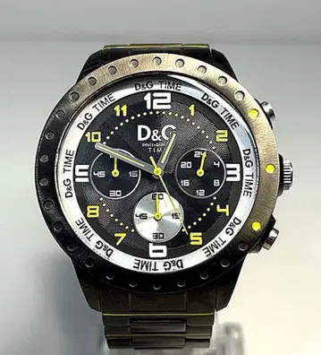 [ 새 배터리/고품질 ] D&G 돌체앤가바나 크로노그래프 남성용 손목시계
